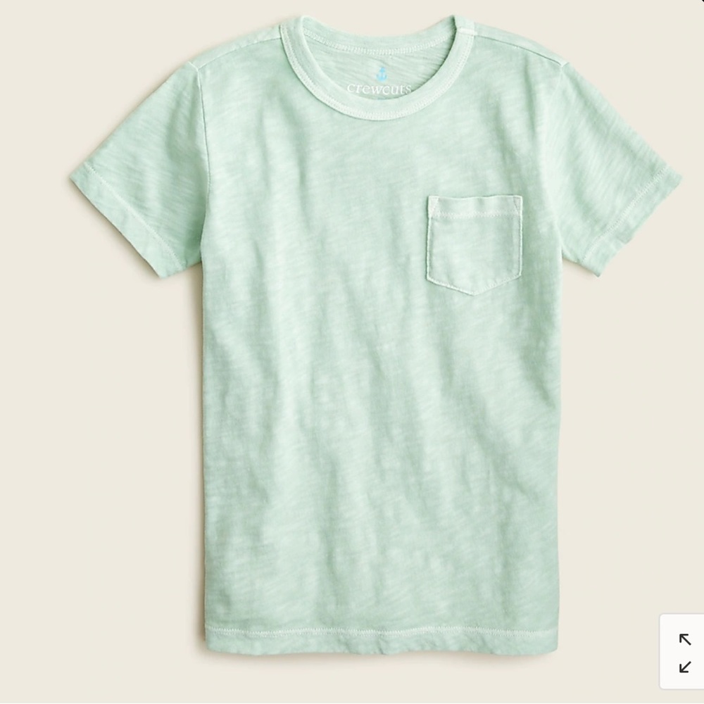 J Crew Kids Garment-Dyed Pocket T-Shirt, NWT